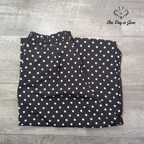 Tronjori Polka Dot Wide Leg Pants Size L - Picture 6 of 6